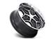 Foose Merlot Gloss Black Machined Wheel; 22x9 (20-24 Jeep Gladiator JT)