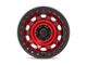 KMC Tank Beadlock Candy Red Wheel; 17x9 (20-24 Jeep Gladiator JT)