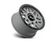 KMC Grenade Off-Road Matte Gray with Matte Black Lip Wheel; 18x8.5 (20-24 Jeep Gladiator JT)