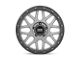 KMC Grenade Off-Road Matte Gray with Matte Black Lip Wheel; 18x8.5 (20-24 Jeep Gladiator JT)