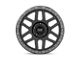 KMC Mesa Satin Black with Gloss Black Lip Wheel; 18x9 (20-24 Jeep Gladiator JT)