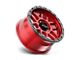 KMC Mesa Candy Red with Black Lip Wheel; 18x9 (20-24 Jeep Gladiator JT)