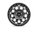 KMC Trek Satin Black with Gray Tint Wheel; 17x9; -12mm Offset (20-24 Jeep Gladiator JT)