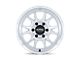 KMC Range Gloss Silver with Machined Face Wheel; 17x8.5; 0mm Offset (20-24 Jeep Gladiator JT)