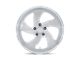 US Mag Desperado Silver Brushed Face Milled Diamond Cut Milled Wheel; 20x8 (20-24 Jeep Gladiator JT)