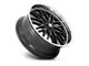 US Mag Santa Cruz Gloss Black with Diamond Cut Lip Wheel; 22x9 (20-24 Jeep Gladiator JT)