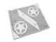 SEC10 Side Panel Star Decal; Matte Black (20-24 Jeep Gladiator JT)