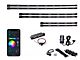 LEDGlow Bluetooth Million Color Truck Underbody Lighting Kit with 4-Piece 12-Inch Interior Tubes (Universal; Some Adaptation May Be Required)