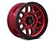 KMC Mesa Candy Red with Black Lip Wheel; 17x8.5; 0mm Offset (20-25 Jeep Gladiator JT)