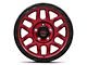 KMC Mesa Candy Red with Black Lip Wheel; 17x8.5; 0mm Offset (20-25 Jeep Gladiator JT)