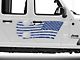 SEC10 Side Flag Decal; Blue (20-24 Jeep Gladiator JT)