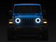 Raxiom High Output LED Headlights with Angel Eye DRL; Black Housing; Clear Lens (20-24 Jeep Gladiator JT)