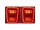 LED Tail Lights; Black Housing; Smoked Lens (20-24 Jeep Gladiator JT)