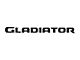 Gladiator Tailgate Letters; Reflective Black Topo (20-24 Jeep Gladiator JT)
