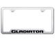 Gladiator Laser Etched Cut-Out License Plate Frame (Universal; Some Adaptation May Be Required)