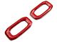 RedRock Door Lock Trim Bezels; Red (20-24 Jeep Gladiator JT)