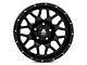 Mammoth Mesh Simulated Beadlock Satin Black Wheel; 17x9 (20-24 Jeep Gladiator JT)