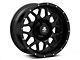 Mammoth Mesh Simulated Beadlock Satin Black Wheel; 17x9 (20-24 Jeep Gladiator JT)