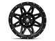 Mammoth Split 8 Simulated Beadlock Matte Black Wheel; 17x9 (20-24 Jeep Gladiator JT)