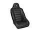 Corbeau Baja Ultra Suspension Seat; Black Vinyl (Universal; Some Adaptation May Be Required)