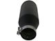 AFE MACH Force-XP 409 Stainless Steel Exhaust Tip; 7-Inch; Black (Fits 4-Inch Tailpipe)