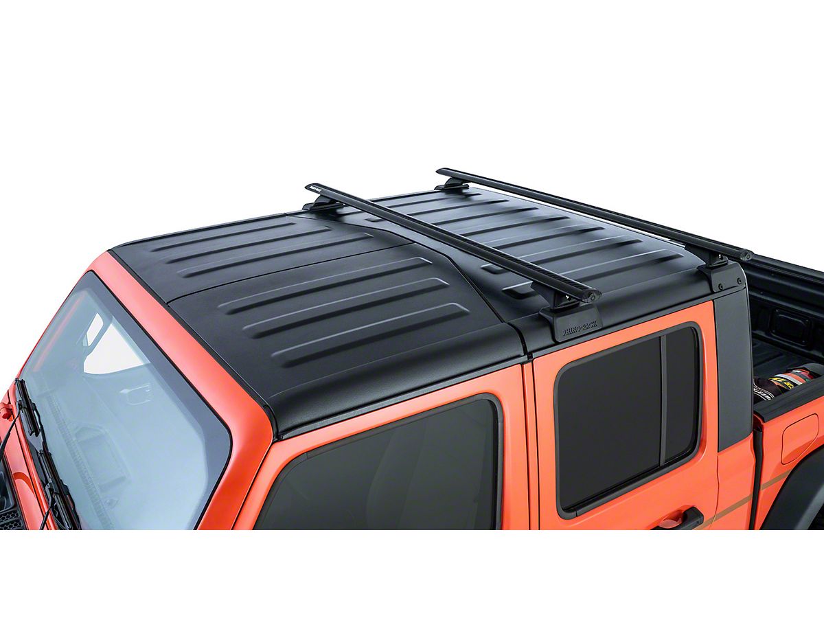 Rhino-Rack Vortex 2-Bar Backbone Roof Rack with RCL Legs; Black (20-25 Jeep  Gladiator JT w/ Hard Top)