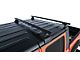 Rhino-Rack Vortex 2-Bar Backbone Roof Rack with RTL600 Legs; Black (20-24 Jeep Gladiator JT w/ Hard Top)