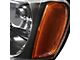 Headlights with Amber Corners; Black Housing; Clear Lens (99-04 Jeep Grand Cherokee WJ)