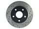 StopTech Sport Cross-Drilled and Slotted Rotor; Front Driver Side (99-04 Jeep Grand Cherokee WJ)