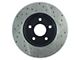 StopTech Sport Cross-Drilled and Slotted Rotor; Front Passenger Side (99-04 Jeep Grand Cherokee WJ)