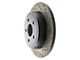 StopTech Sport Cross-Drilled and Slotted Rotor; Rear Driver Side (05-10 Jeep Grand Cherokee WK, Excluding SRT8)