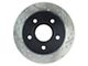StopTech Sport Cross-Drilled and Slotted Rotor; Rear Driver Side (99-04 Jeep Grand Cherokee WJ)