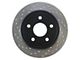 StopTech Sport Cross-Drilled and Slotted Rotor; Rear Passenger Side (05-10 Jeep Grand Cherokee WK, Excluding SRT8)