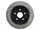 StopTech Sport Cross-Drilled and Slotted Rotor; Rear Passenger Side (05-10 Jeep Grand Cherokee WK, Excluding SRT8)