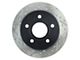 StopTech Sport Cross-Drilled and Slotted Rotor; Rear Passenger Side (99-04 Jeep Grand Cherokee WJ)