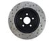 StopTech Sport Cross-Drilled Rotor; Rear Driver Side (06-10 Jeep Grand Cherokee WK SRT8)