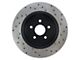 StopTech Sport Cross-Drilled Rotor; Rear Passenger Side (06-10 Jeep Grand Cherokee WK SRT8)