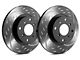 SP Performance Diamond Slot Rotors with Black ZRC Coated; Front Pair (05-10 Jeep Grand Cherokee WK, Excluding SRT8)