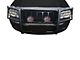 Modular Grille Guard with 5.30-Inch Red Round Flood LED Lights; Black (05-10 Jeep Grand Cherokee WK)