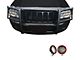 Modular Grille Guard with 5.30-Inch Red Round Flood LED Lights; Black (05-10 Jeep Grand Cherokee WK)