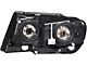 Crystal Headlights; Black Housing; Clear Lens (99-04 Jeep Grand Cherokee WJ)