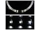 LED Halo Projector Headlights; Black Housing; Clear Lens (99-04 Jeep Grand Cherokee WJ)