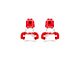 PowerStop Performance Rear Brake Calipers; Red (99-04 Jeep Grand Cherokee WJ)