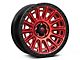 Fuel Wheels Cycle Candy Red with Black Ring Wheel; 17x9; -12mm Offset (99-04 Jeep Grand Cherokee WJ)