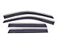 Low Profile Ventvisor Window Deflectors; Front and Rear; Dark Smoke with Chrome Trim (11-21 Jeep Grand Cherokee WK2)