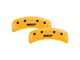 MGP Brake Caliper Covers with MGP Logo; Yellow; Front and Rear (03-04 Jeep Grand Cherokee WJ)