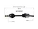 CV Axle Assembly; Front Driver Side (05-10 Jeep Grand Cherokee WK w/o Limited Slip Differential, Excluding SRT8)