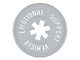 SEC10 Emotional Support Vehicle Decal; Silver (Universal; Some Adaptation May Be Required)