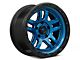 Fuel Wheels Ammo Gloss Blue with Black Bead Ring Wheel; 17x9; -12mm Offset (05-10 Jeep Grand Cherokee WK, Excluding SRT8)