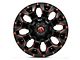 Fuel Wheels Assault Matte Black Red Milled Wheel; 17x9; 1mm Offset (05-10 Jeep Grand Cherokee WK, Excluding SRT8)